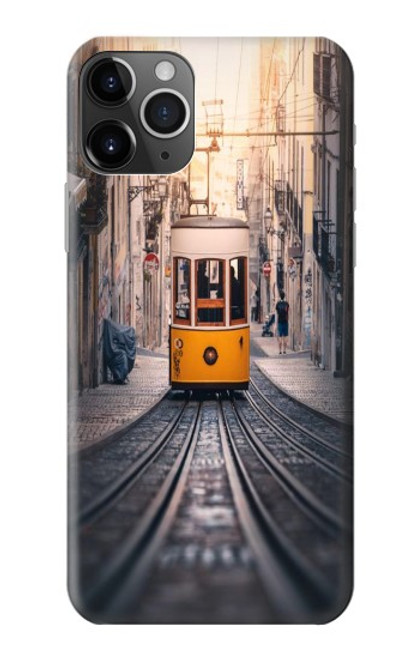 W3867 Trams in Lisbon Hülle Schutzhülle Taschen und Leder Flip für iPhone 11 Pro Max