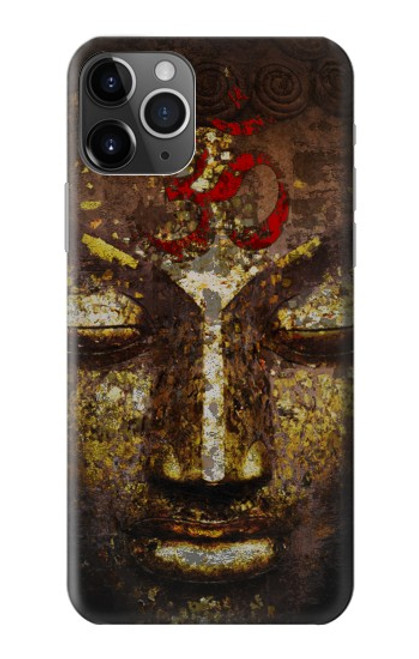 W3874 Buddha Face Ohm Symbol Hülle Schutzhülle Taschen und Leder Flip für iPhone 11 Pro Max