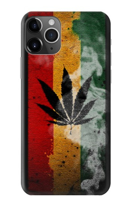 W3890 Reggae Rasta Flag Smoke Hülle Schutzhülle Taschen und Leder Flip für iPhone 11 Pro Max