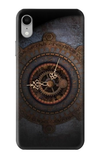 W3908 Vintage Clock Hülle Schutzhülle Taschen und Leder Flip für iPhone XR