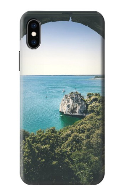 W3865 Europe Duino Beach Italy Hülle Schutzhülle Taschen und Leder Flip für iPhone X, iPhone XS