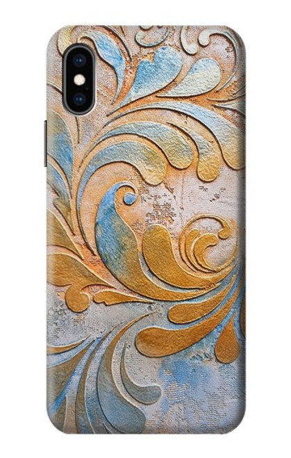 W3875 Canvas Vintage Rugs Hülle Schutzhülle Taschen und Leder Flip für iPhone X, iPhone XS