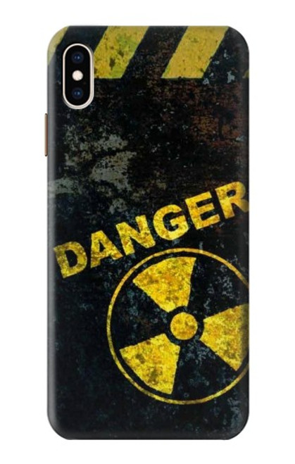 W3891 Nuclear Hazard Danger Hülle Schutzhülle Taschen und Leder Flip für iPhone XS Max