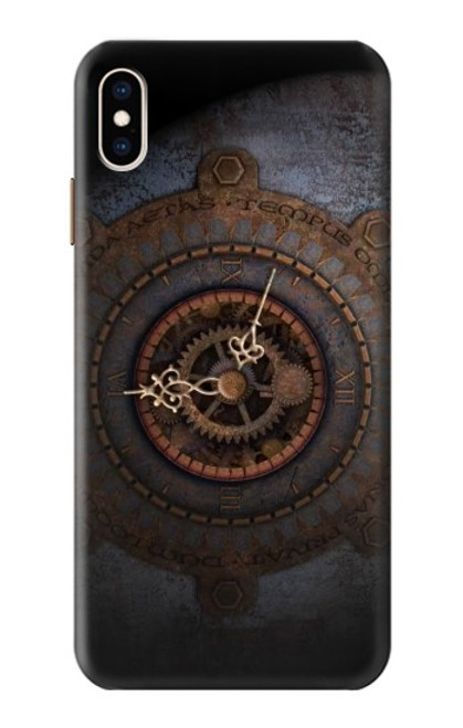 W3908 Vintage Clock Hülle Schutzhülle Taschen und Leder Flip für iPhone XS Max