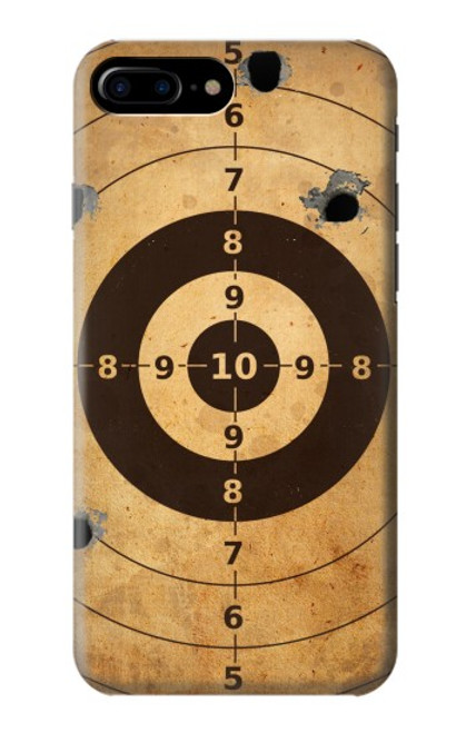 W3894 Paper Gun Shooting Target Hülle Schutzhülle Taschen und Leder Flip für iPhone 7 Plus, iPhone 8 Plus