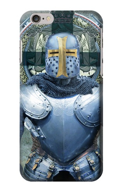 W3864 Medieval Templar Heavy Armor Knight Hülle Schutzhülle Taschen und Leder Flip für iPhone 6 6S