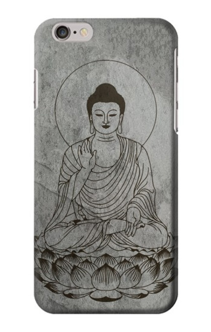 W3873 Buddha Line Art Hülle Schutzhülle Taschen und Leder Flip für iPhone 6 6S