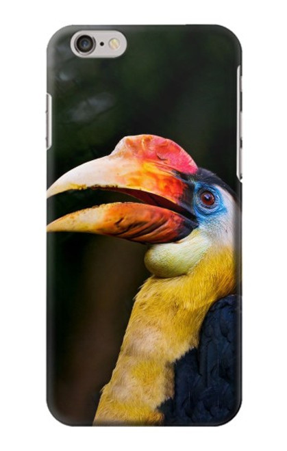 W3876 Colorful Hornbill Hülle Schutzhülle Taschen und Leder Flip für iPhone 6 6S