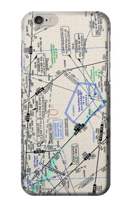 W3882 Flying Enroute Chart Hülle Schutzhülle Taschen und Leder Flip für iPhone 6 6S