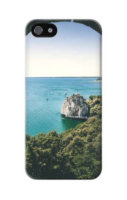 W3865 Europe Duino Beach Italy Hülle Schutzhülle Taschen und Leder Flip für iPhone 5 5S SE