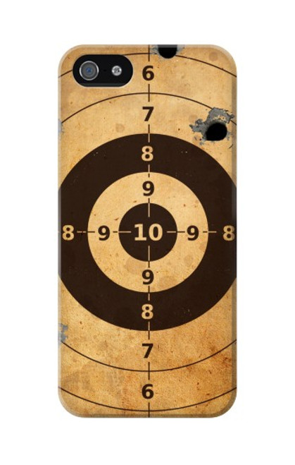 W3894 Paper Gun Shooting Target Hülle Schutzhülle Taschen und Leder Flip für iPhone 5 5S SE