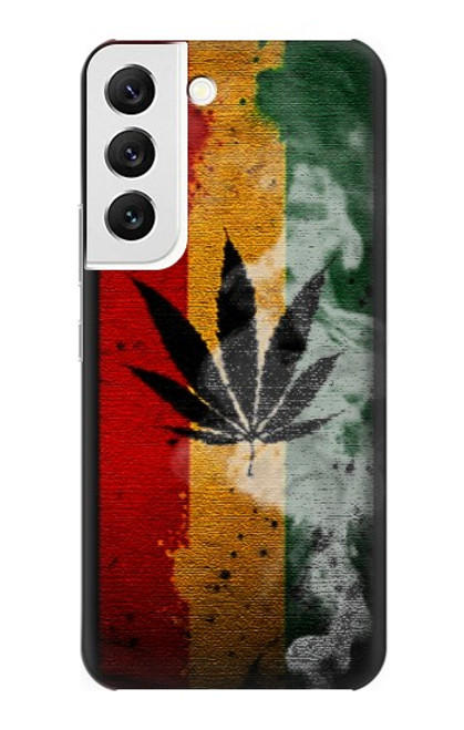 W3890 Reggae Rasta Flag Smoke Hülle Schutzhülle Taschen und Leder Flip für Samsung Galaxy S22