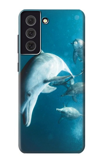 W3878 Dolphin Hülle Schutzhülle Taschen und Leder Flip für Samsung Galaxy S21 FE 5G