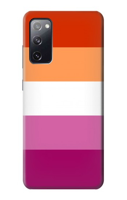 W3887 Lesbian Pride Flag Hülle Schutzhülle Taschen und Leder Flip für Samsung Galaxy S20 FE