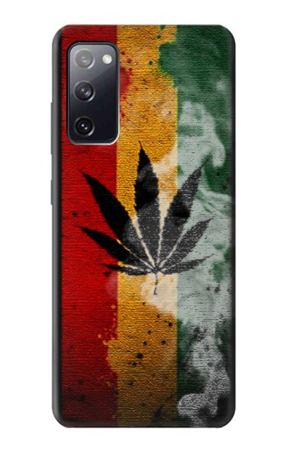 W3890 Reggae Rasta Flag Smoke Hülle Schutzhülle Taschen und Leder Flip für Samsung Galaxy S20 FE