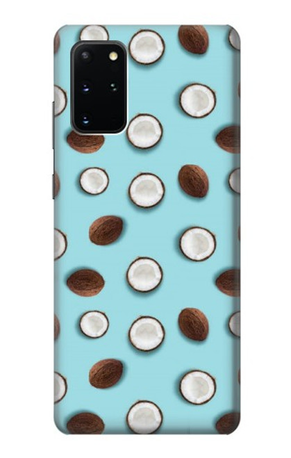 W3860 Coconut Dot Pattern Hülle Schutzhülle Taschen und Leder Flip für Samsung Galaxy S20 Plus, Galaxy S20+