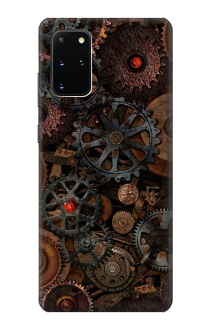 W3884 Steampunk Mechanical Gears Hülle Schutzhülle Taschen und Leder Flip für Samsung Galaxy S20 Plus, Galaxy S20+