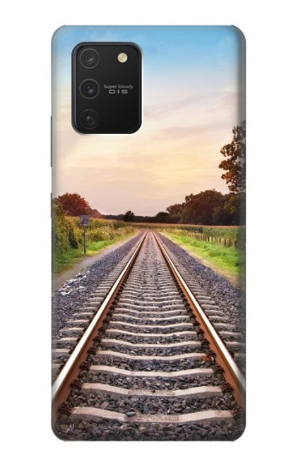 W3866 Railway Straight Train Track Hülle Schutzhülle Taschen und Leder Flip für Samsung Galaxy S10 Lite