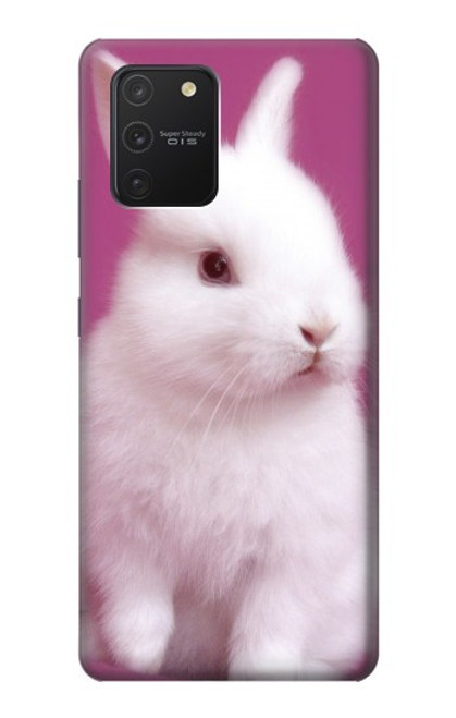 W3870 Cute Baby Bunny Hülle Schutzhülle Taschen und Leder Flip für Samsung Galaxy S10 Lite