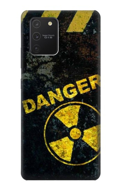 W3891 Nuclear Hazard Danger Hülle Schutzhülle Taschen und Leder Flip für Samsung Galaxy S10 Lite