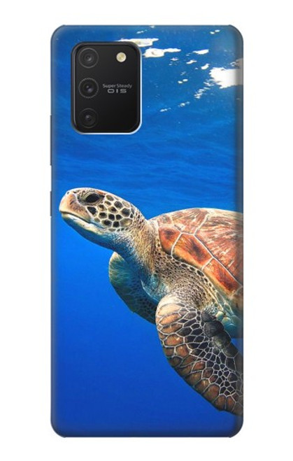 W3898 Sea Turtle Hülle Schutzhülle Taschen und Leder Flip für Samsung Galaxy S10 Lite