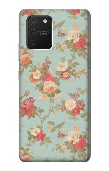 W3910 Vintage Rose Hülle Schutzhülle Taschen und Leder Flip für Samsung Galaxy S10 Lite