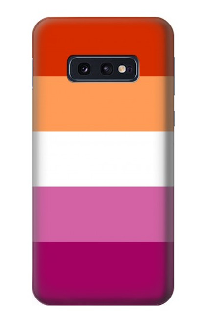 W3887 Lesbian Pride Flag Hülle Schutzhülle Taschen und Leder Flip für Samsung Galaxy S10e