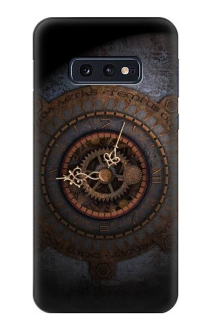 W3908 Vintage Clock Hülle Schutzhülle Taschen und Leder Flip für Samsung Galaxy S10e