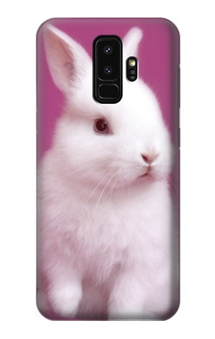 W3870 Cute Baby Bunny Hülle Schutzhülle Taschen und Leder Flip für Samsung Galaxy S9 Plus