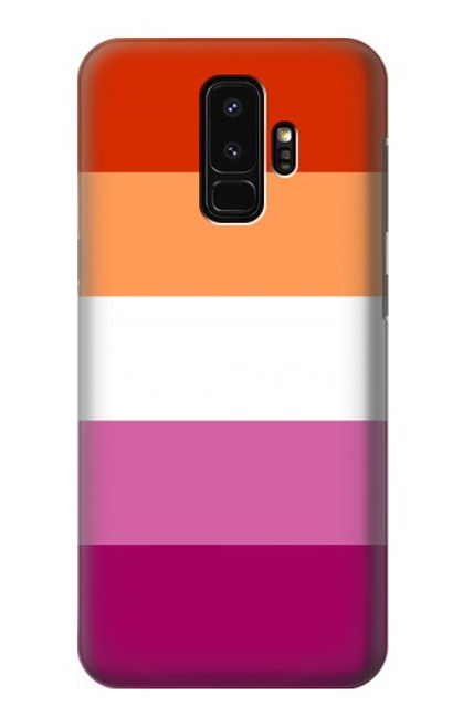 W3887 Lesbian Pride Flag Hülle Schutzhülle Taschen und Leder Flip für Samsung Galaxy S9 Plus