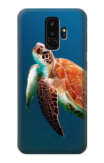 W3899 Sea Turtle Hülle Schutzhülle Taschen und Leder Flip für Samsung Galaxy S9 Plus