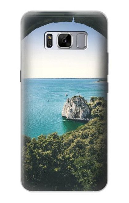 W3865 Europe Duino Beach Italy Hülle Schutzhülle Taschen und Leder Flip für Samsung Galaxy S8 Plus