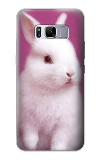 W3870 Cute Baby Bunny Hülle Schutzhülle Taschen und Leder Flip für Samsung Galaxy S8 Plus