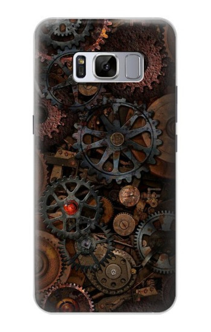 W3884 Steampunk Mechanical Gears Hülle Schutzhülle Taschen und Leder Flip für Samsung Galaxy S8 Plus