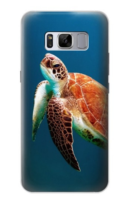 W3899 Sea Turtle Hülle Schutzhülle Taschen und Leder Flip für Samsung Galaxy S8