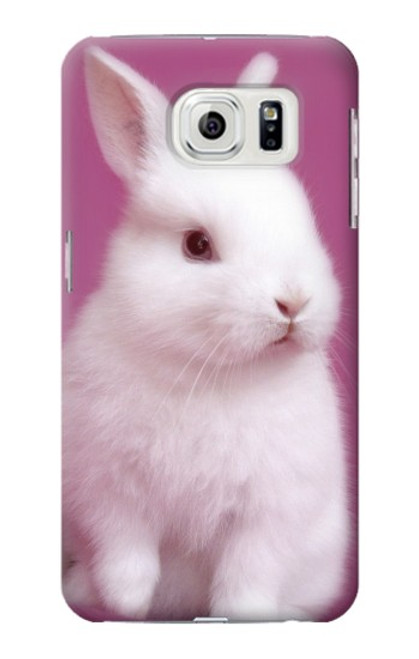 W3870 Cute Baby Bunny Hülle Schutzhülle Taschen und Leder Flip für Samsung Galaxy S7 Edge