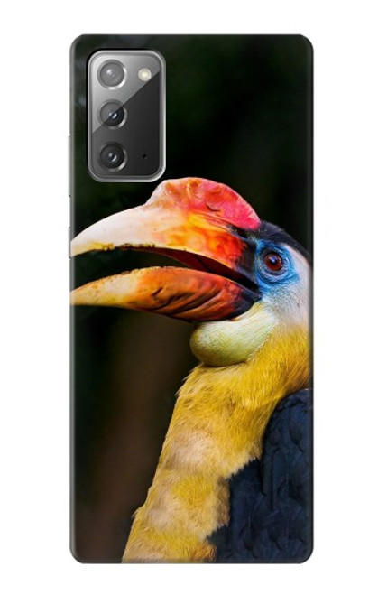 W3876 Colorful Hornbill Hülle Schutzhülle Taschen und Leder Flip für Samsung Galaxy Note 20