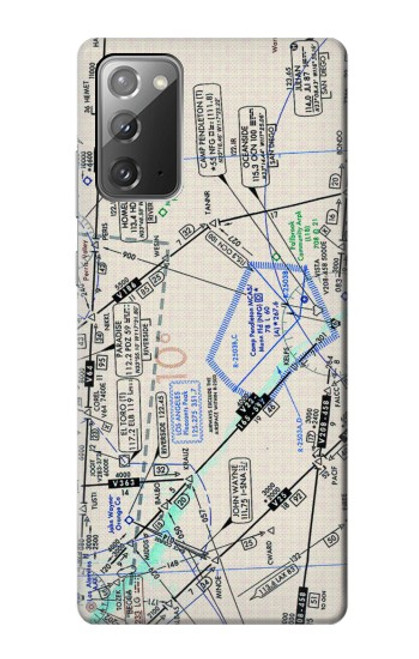 W3882 Flying Enroute Chart Hülle Schutzhülle Taschen und Leder Flip für Samsung Galaxy Note 20