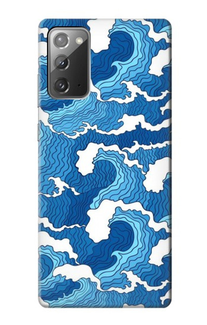 W3901 Aesthetic Storm Ocean Waves Hülle Schutzhülle Taschen und Leder Flip für Samsung Galaxy Note 20