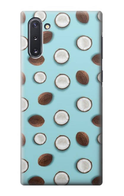 W3860 Coconut Dot Pattern Hülle Schutzhülle Taschen und Leder Flip für Samsung Galaxy Note 10