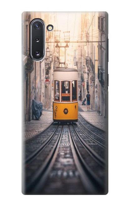W3867 Trams in Lisbon Hülle Schutzhülle Taschen und Leder Flip für Samsung Galaxy Note 10