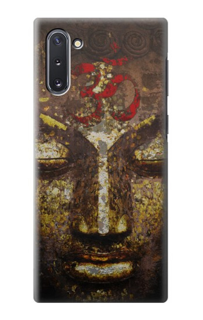 W3874 Buddha Face Ohm Symbol Hülle Schutzhülle Taschen und Leder Flip für Samsung Galaxy Note 10