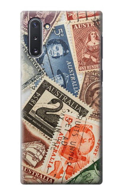 W3900 Stamps Hülle Schutzhülle Taschen und Leder Flip für Samsung Galaxy Note 10