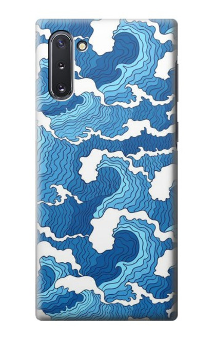 W3901 Aesthetic Storm Ocean Waves Hülle Schutzhülle Taschen und Leder Flip für Samsung Galaxy Note 10