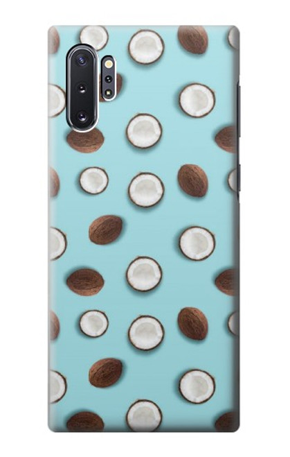 W3860 Coconut Dot Pattern Hülle Schutzhülle Taschen und Leder Flip für Samsung Galaxy Note 10 Plus