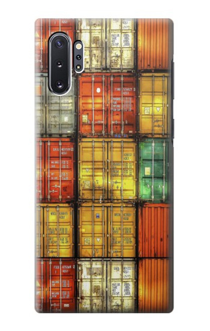 W3861 Colorful Container Block Hülle Schutzhülle Taschen und Leder Flip für Samsung Galaxy Note 10 Plus