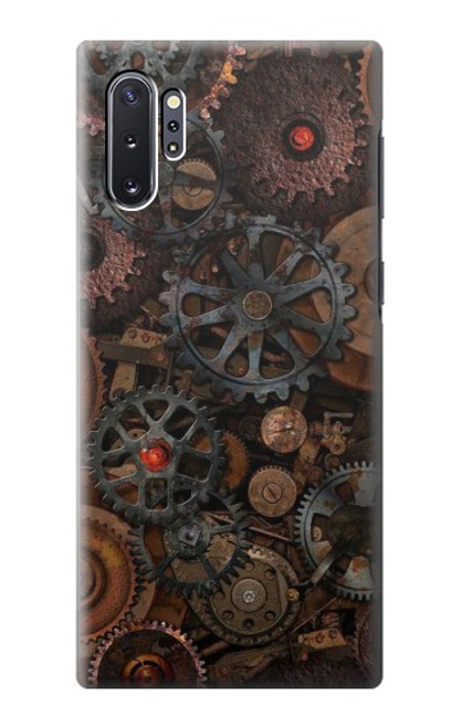 W3884 Steampunk Mechanical Gears Hülle Schutzhülle Taschen und Leder Flip für Samsung Galaxy Note 10 Plus