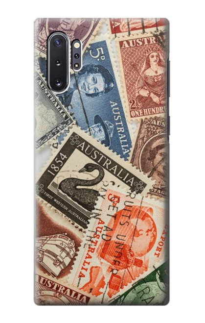 W3900 Stamps Hülle Schutzhülle Taschen und Leder Flip für Samsung Galaxy Note 10 Plus