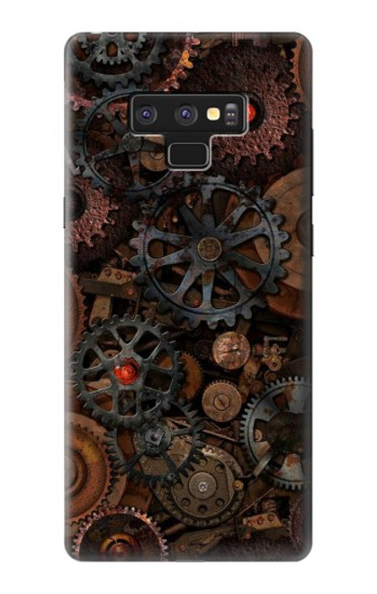 W3884 Steampunk Mechanical Gears Hülle Schutzhülle Taschen und Leder Flip für Note 9 Samsung Galaxy Note9