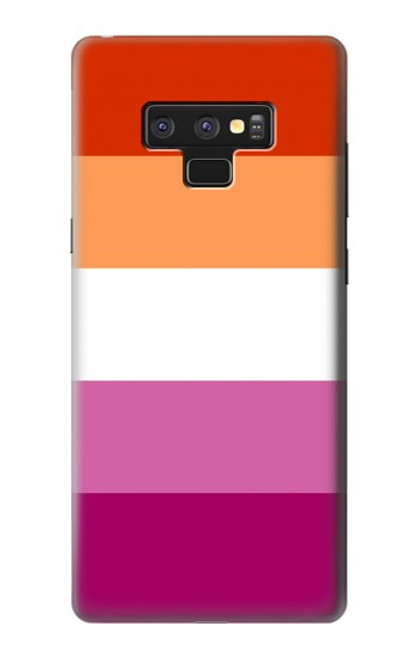 W3887 Lesbian Pride Flag Hülle Schutzhülle Taschen und Leder Flip für Note 9 Samsung Galaxy Note9